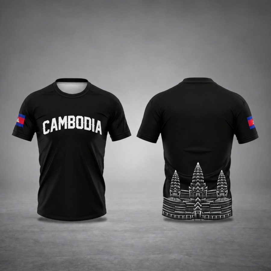 CamboLove Cambodia Angkor Tee - Black