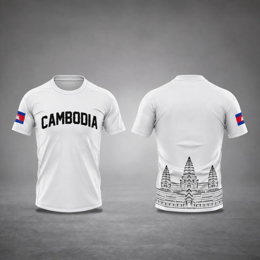 CamboLove Cambodia Angkor Tee - White