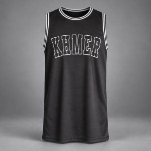 CamboLove Cambodia Varsity Tank Top - Black