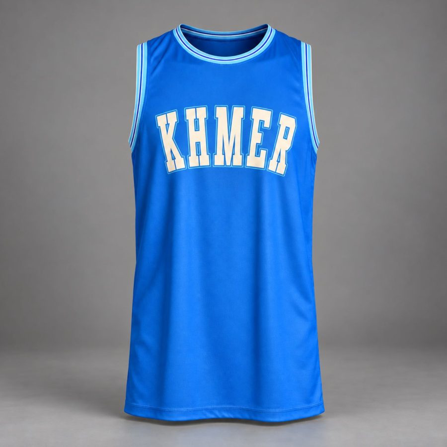 CamboLove Cambodia Varsity Tank Top - Blue