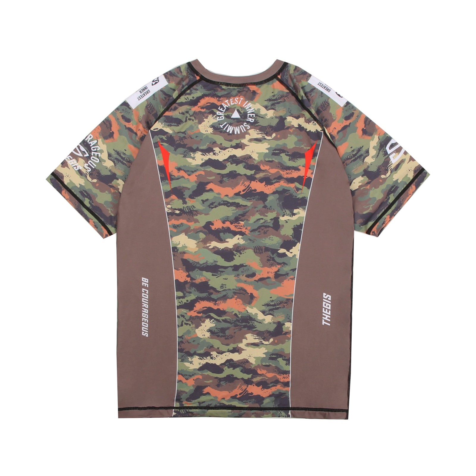 TheGIS Summit Brown Short-Sleeve Rashguard - Image 2