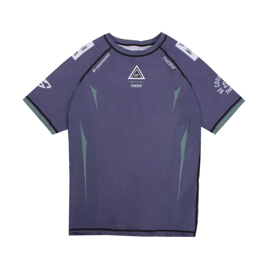 TheGIS Summit Purple Short-Sleeve Rashguard