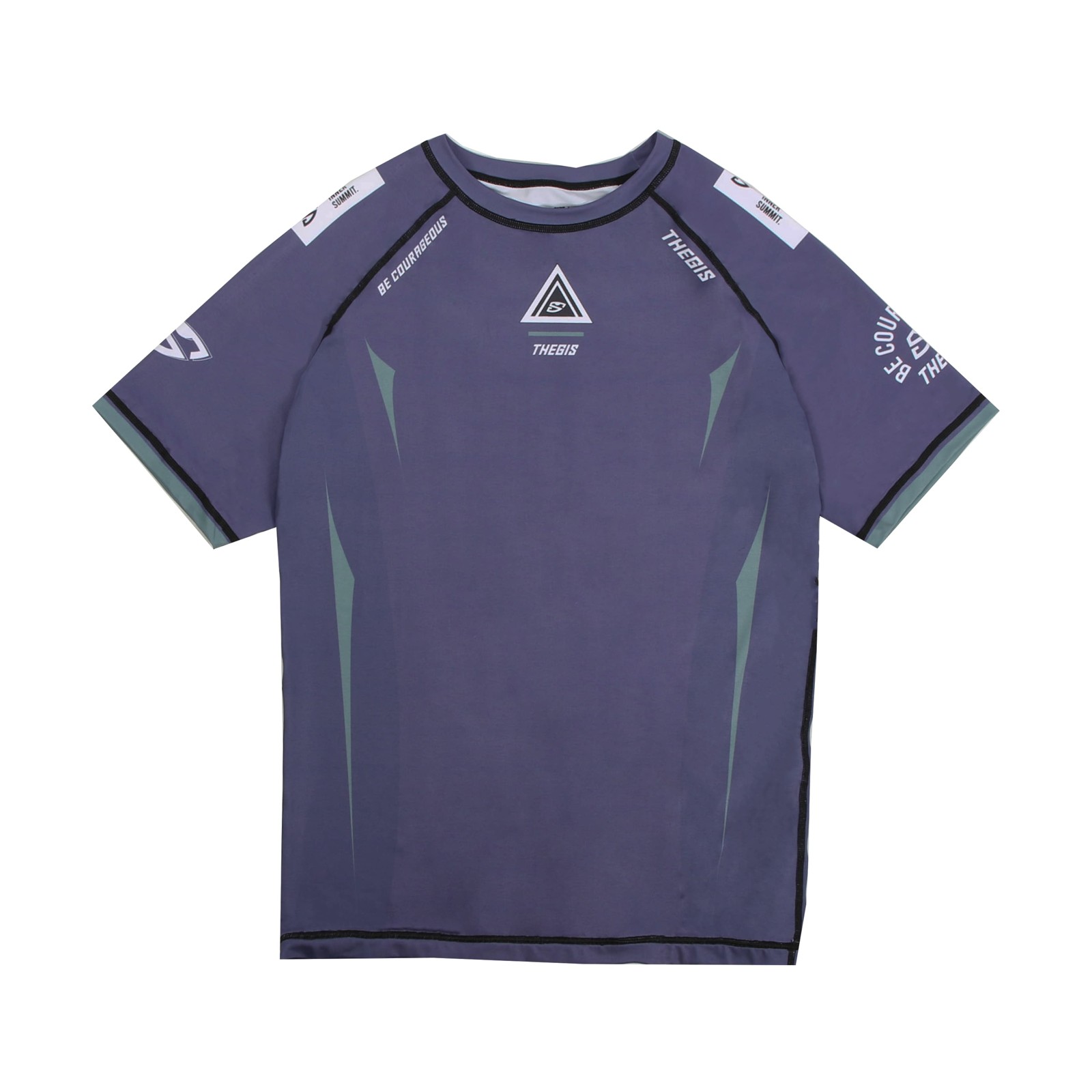 TheGIS Summit Purple Short-Sleeve Rashguard