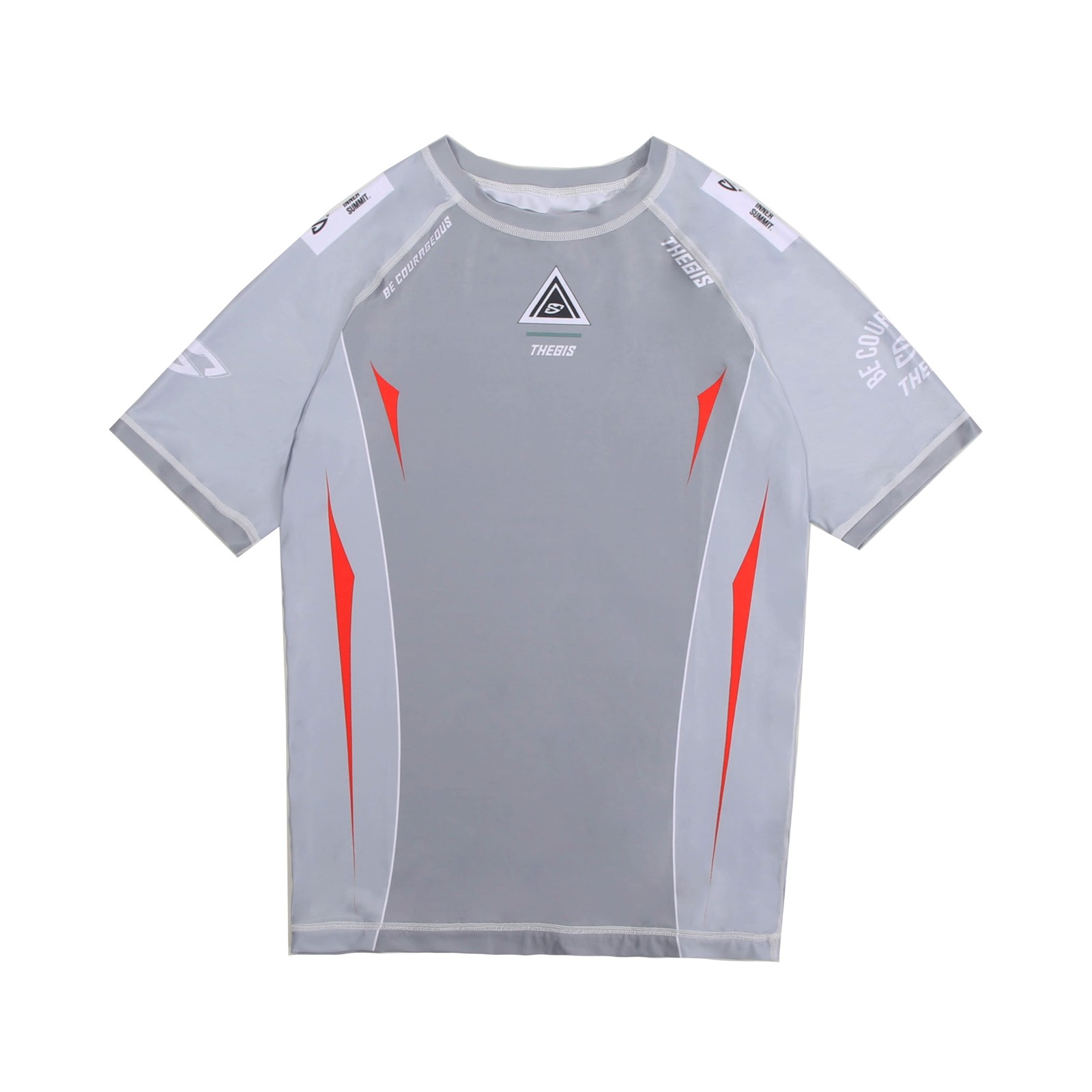 TheGIS Summit Grey Short-Sleeve Rashguard