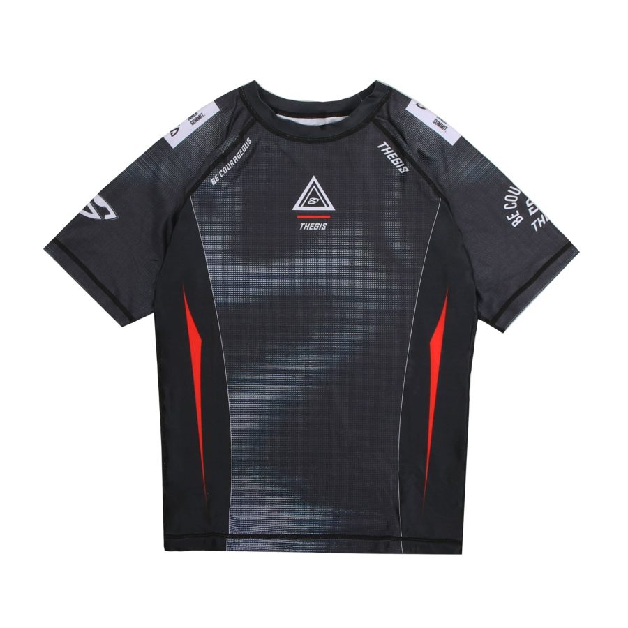 TheGIS Summit Black Short-Sleeve Rashguard