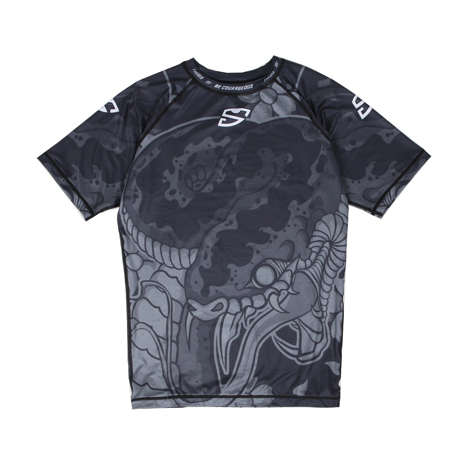 TheGIS Dark Weave Short-Sleeve Rashguard