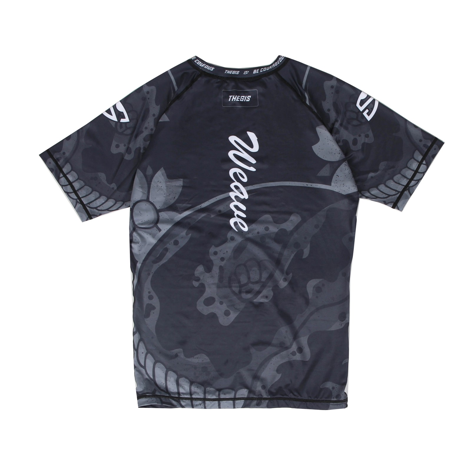 TheGIS Dark Weave Short-Sleeve Rashguard - Image 2