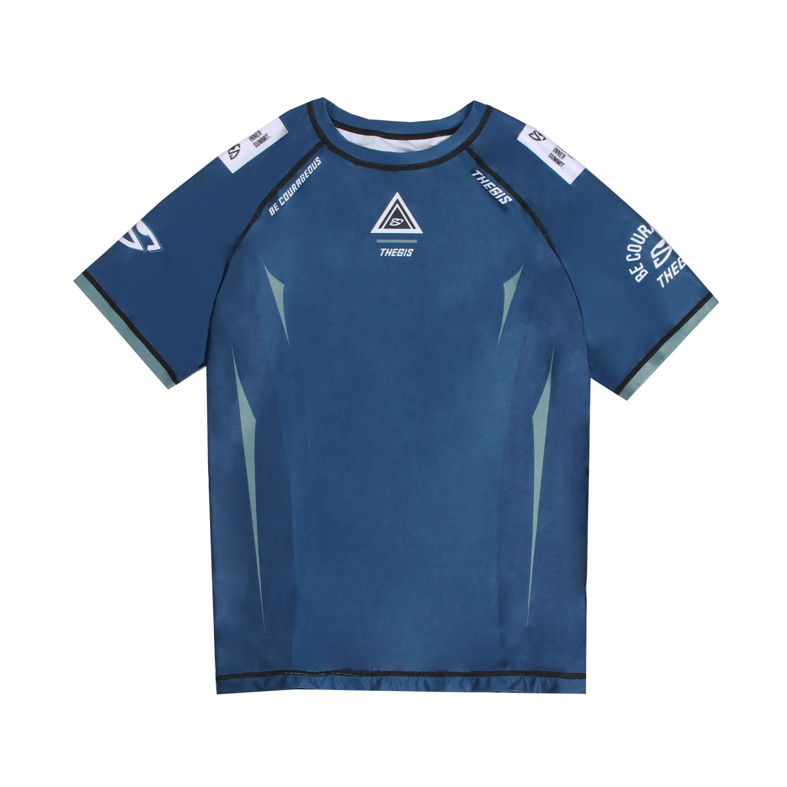 TheGIS Summit Blue Short-Sleeve Rashguard