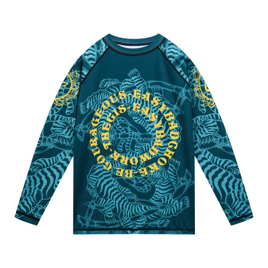 TheGIS x Easybadwork Blue Long-Sleeve Rashguard