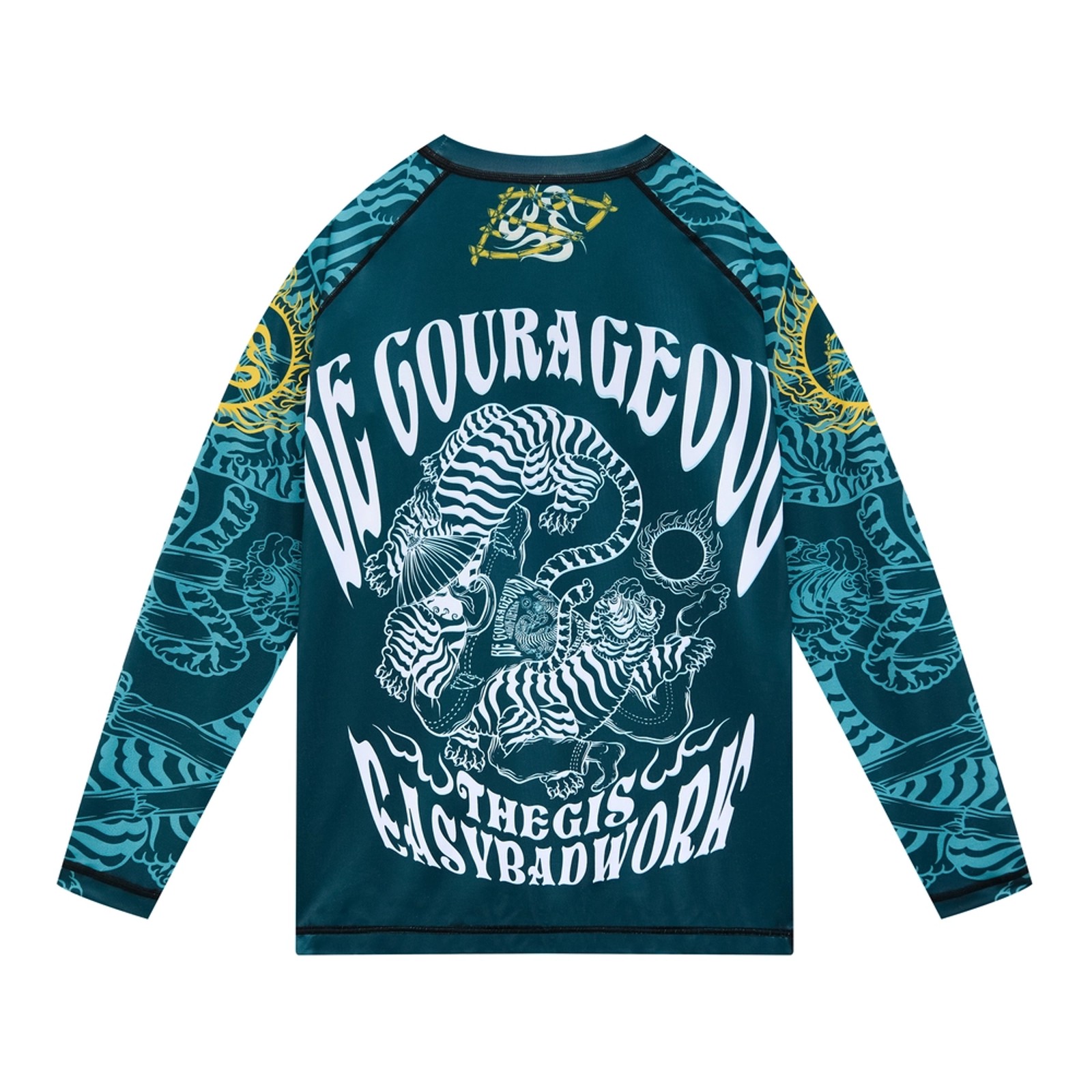 TheGIS x Easybadwork Blue Long-Sleeve Rashguard - Image 2