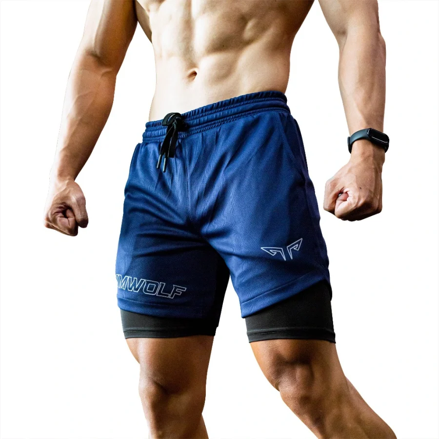 Wolf Active Fitpro W104 Men’s 2-in-1 Gym Shorts